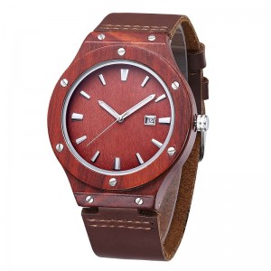 Reloj de pulsera de madera y el mejor reloj de pulsera de cuero para parejas